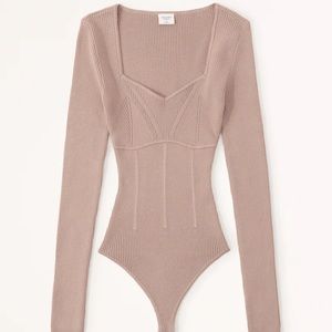 Corset Sweetheart Sweater Bodysuit